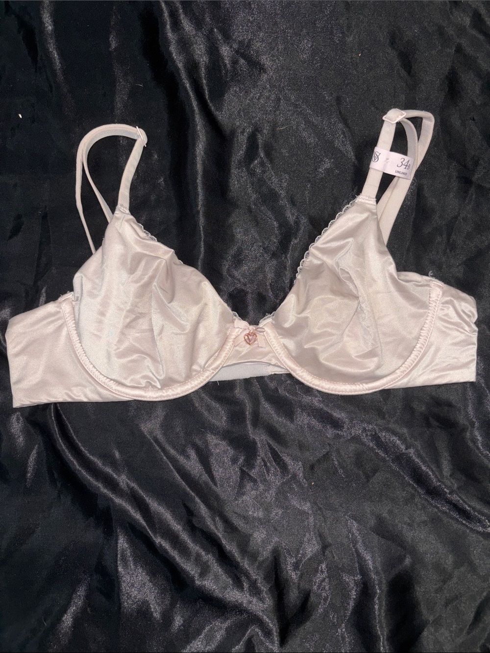 Victoria Secret Pink Satin Underwire Bra